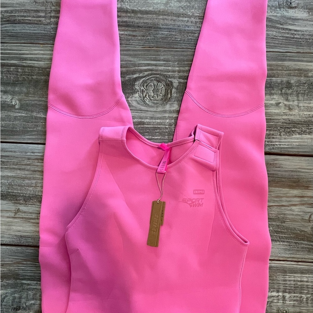 Skims Sport Swim Full Length Pink Swim Size XL